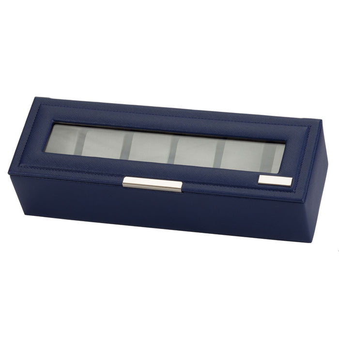 Mele & Co Gent's Watch Box With Glass Viewing Lid Watch Box