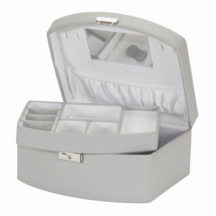 Mele & Co Curved Fronted With Lift-Out Tray Jewellery Case