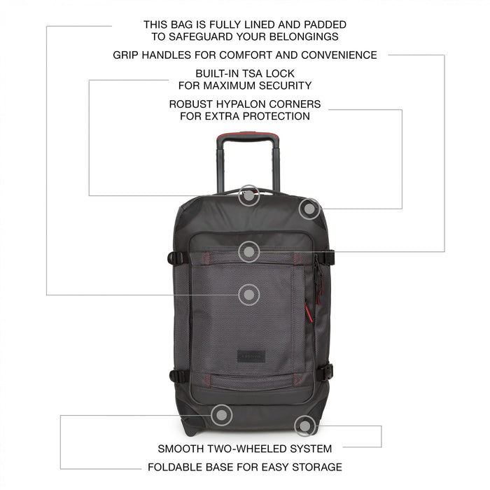 Eastpak Tranverz Cnnct Case Double Deck Rolling Holdall