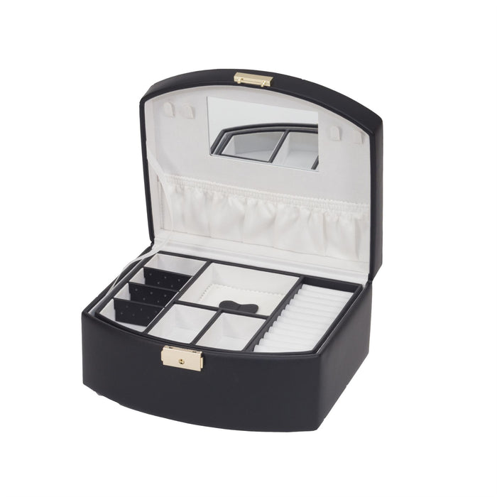 Mele & Co Curved Fronted With Lift-Out Tray Jewellery Case