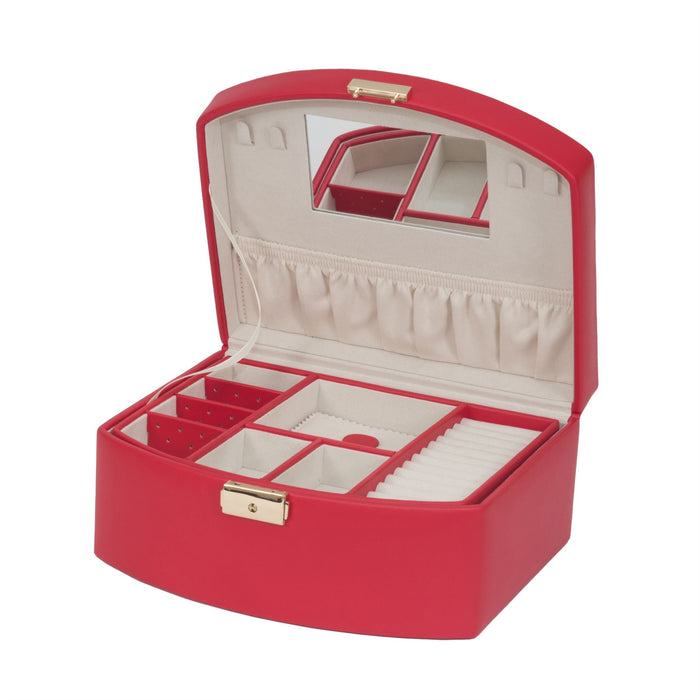 Mele & Co Curved Fronted With Lift-Out Tray Jewellery Case