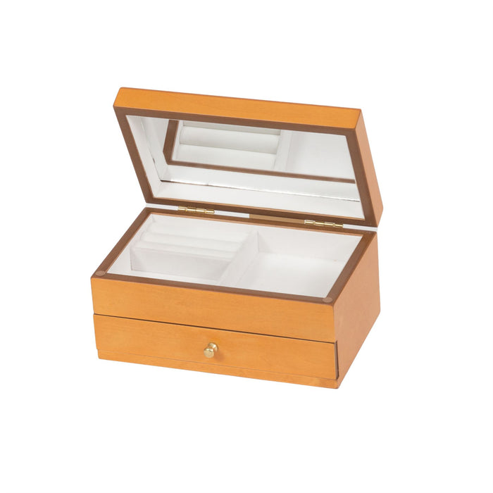 Mele & Co Wooden Oriental Rose Effect With Drawer Jewel Case