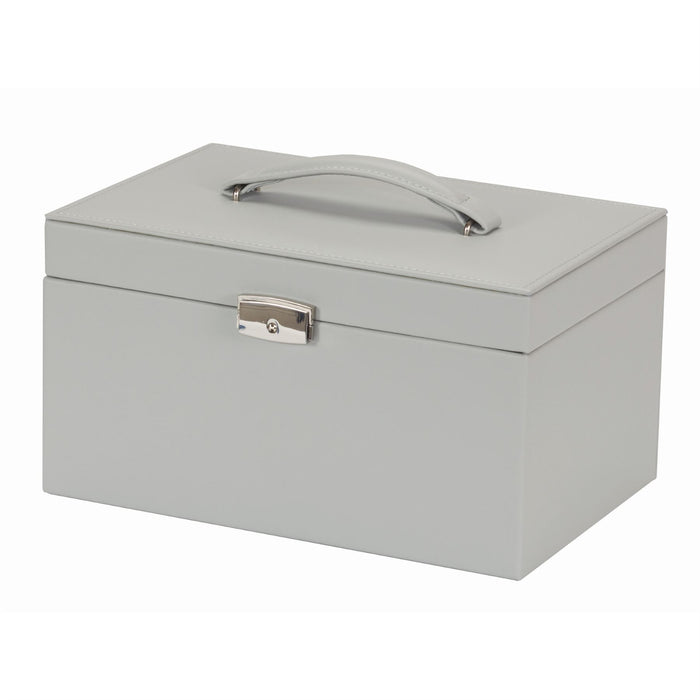 Mele & Co Jewellery Case With Lift-Out Tray, Top Carry Handle & Lockable Jewel Case