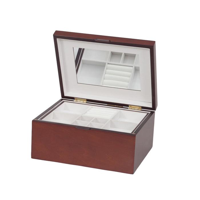 Mele & Co Tasha Cherrywood Jewel Box with Lift-out Tray Jewel Case