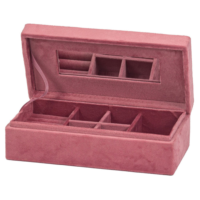 Mele & Co Jewellery Box Rectangular Velveteen Jewel Case