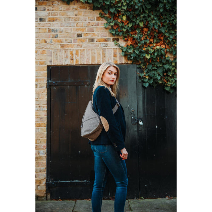 Healthy Back Bag Textured Nylon Small Handbag