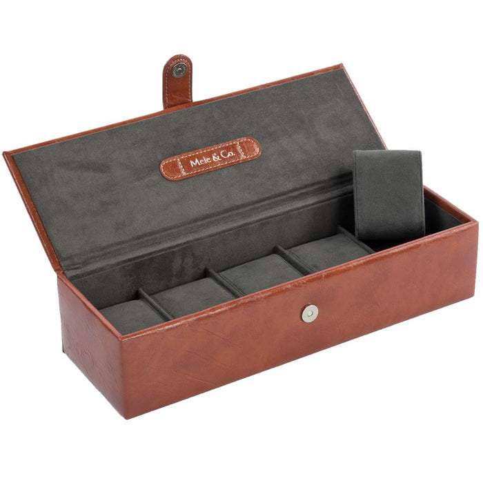 Mele & Co 5/10 Grid Soft To Touch Gent's Watch Box