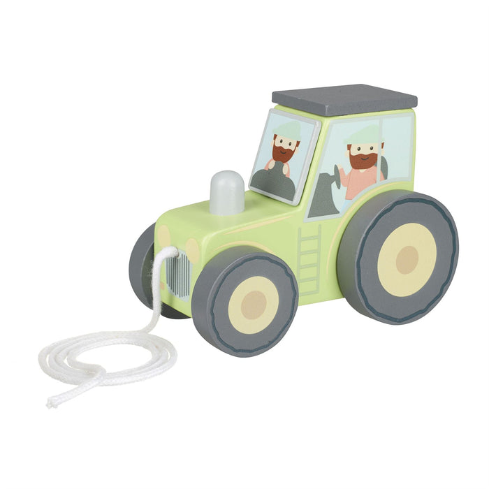 Orange Tree Toys Farmyard Tractor Pull Along