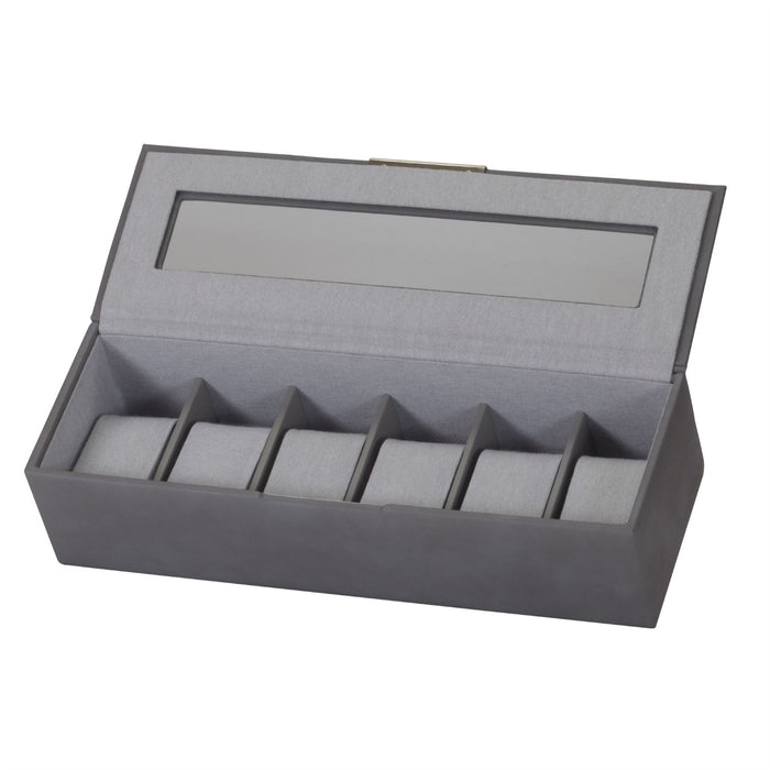 Mele & Co Gent's Watch Box With Glass Viewing Lid Watch Box