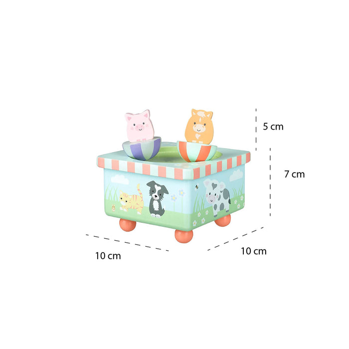 Orange Tree Toys Farmyard Animal Music Box