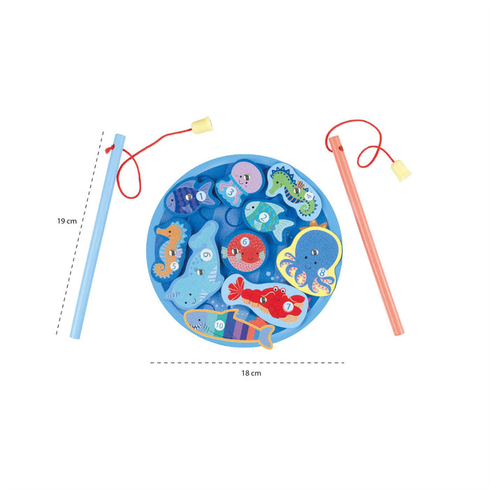 Orange Tree Toys Sea Life Magnetic Fishing Game