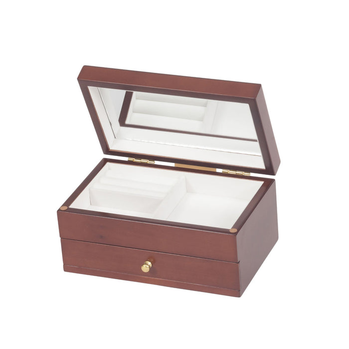 Mele & Co Claudia Jewellery Box With Rose Decal Wooden Jewel Cases