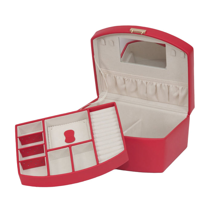 Mele & Co Curved Fronted With Lift-Out Tray Jewellery Case