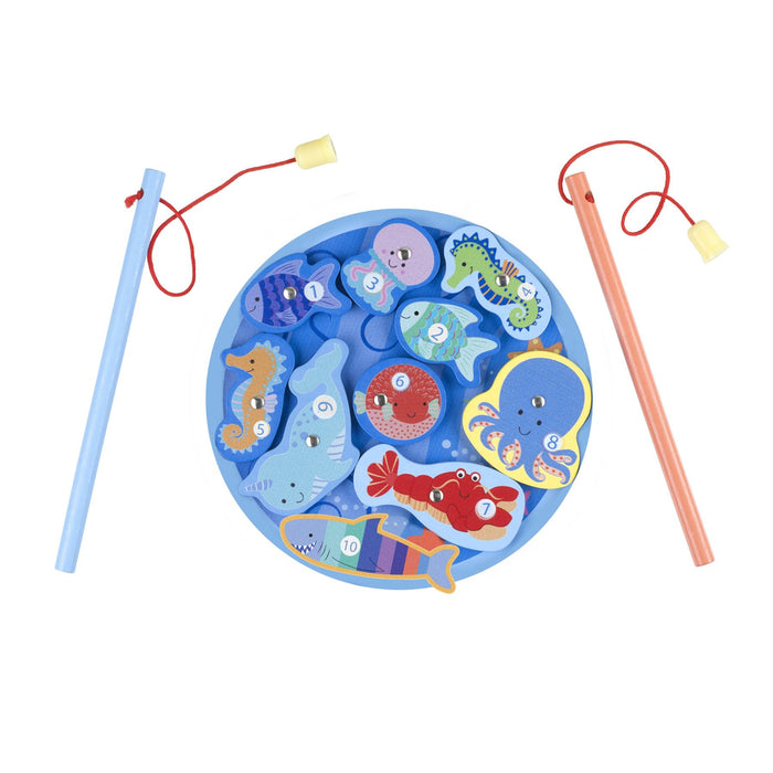 Orange Tree Toys Sea Life Magnetic Fishing Game