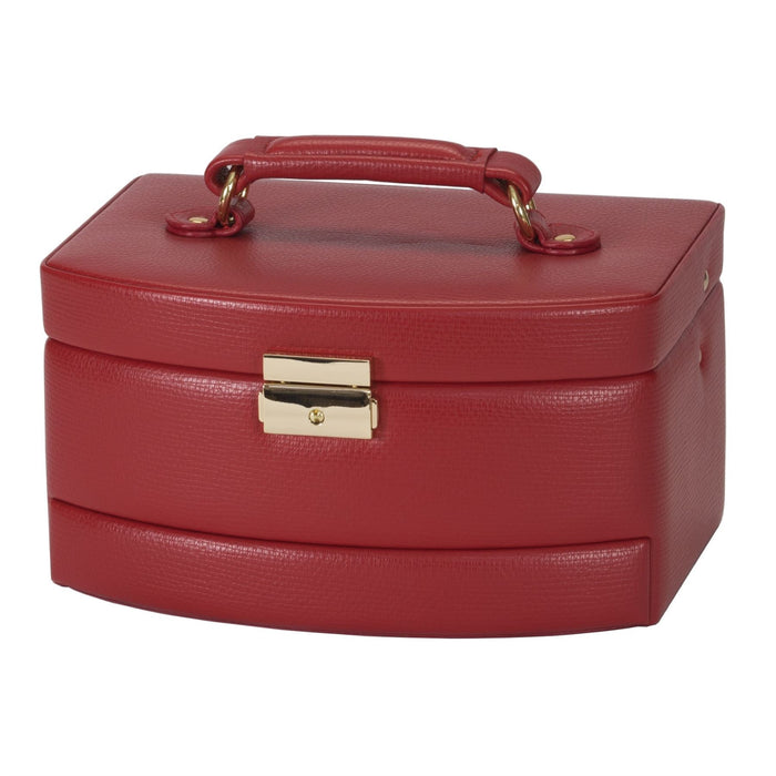 Mele & Co Carmine Jewellery Case With Auto-Tray & Carry Handle Jewellery Case