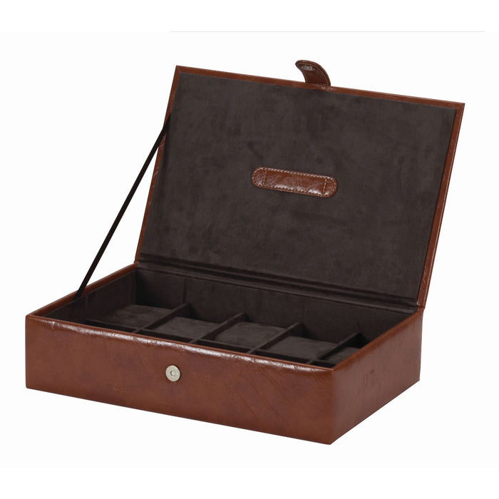 Mele & Co 5/10 Grid Soft To Touch Gent's Watch Box