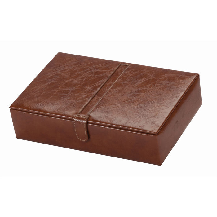 Mele & Co 5/10 Grid Soft To Touch Gent's Watch Box