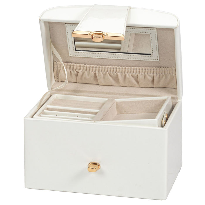 Mele & Co Jewellery Box Patent Finish Dome-Topped Jewel Case