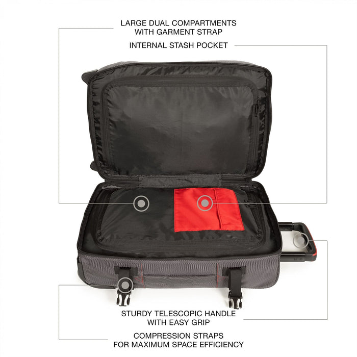 Eastpak Tranverz Cnnct Case Double Deck Rolling Holdall