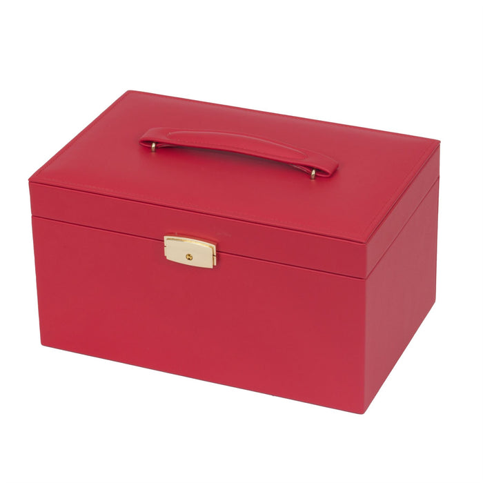 Mele & Co Jewellery Case With Lift-Out Tray, Top Carry Handle & Lockable Jewel Case