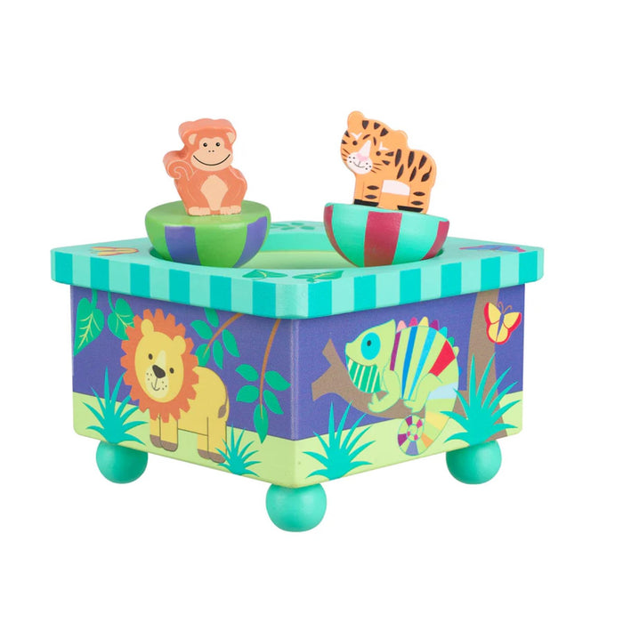 Orange Tree Toys Jungle Animals Music Box