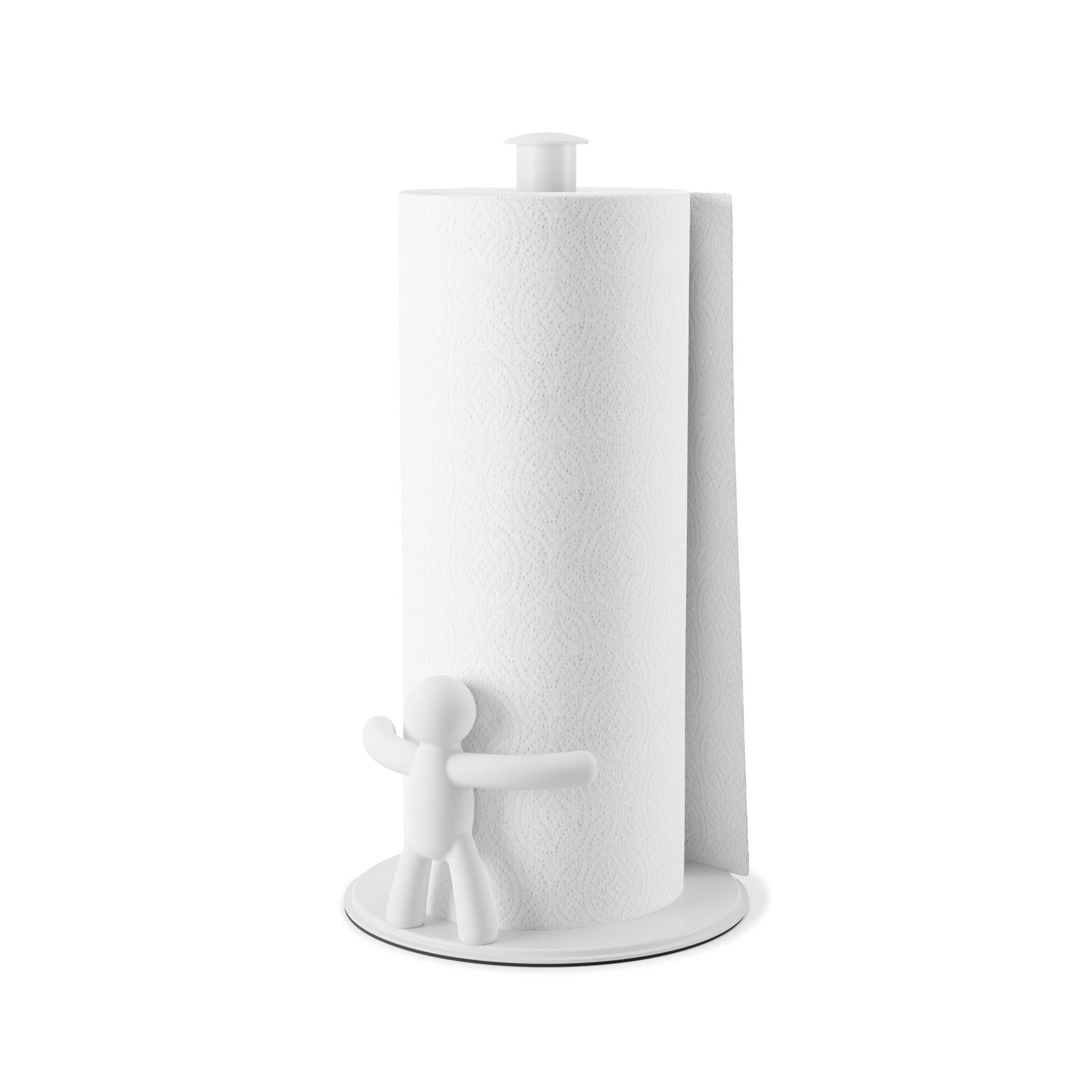 Lovello white kitchen roll holder hot sale